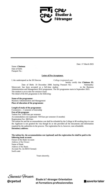 Admission Certificate 9